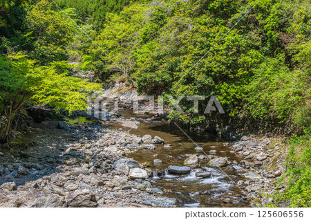 Kyoto's clear stream, Kiyotaki River, Ukyo Ward, Kyoto City Kyoto's clear stream, Kiyotaki River, Ukyo Ward, Kyoto City 125606556