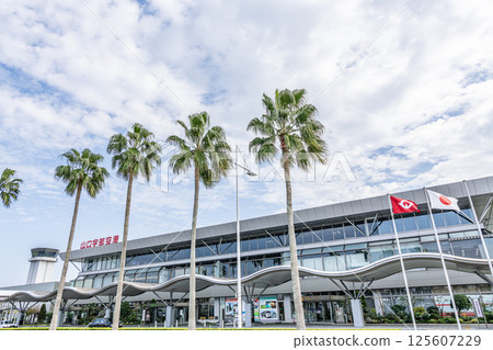 Ube City, Yamaguchi Prefecture, Yamaguchi Ube Airport in fine weather 125607229