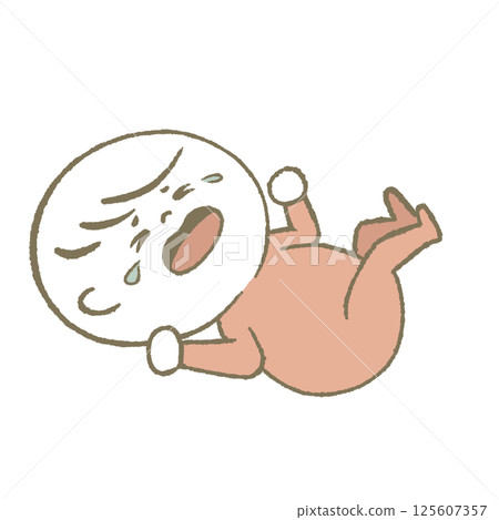 Crying baby pink Crying baby pink 125607357