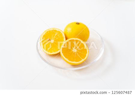 Refreshing Shonan Gold on a white background 125607487