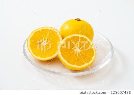 Refreshing Shonan Gold on a white background 125607488