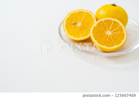Refreshing Shonan Gold on a white background 125607489