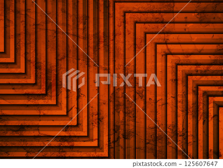 Bright orange pattern with arrows, grunge abstract tech background Bright orange pattern with arrows, grunge abstract tech background 125607647