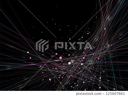 Holographic minimal lines and small particles abstract background Holographic minimal lines and small particles abstract background 125607661