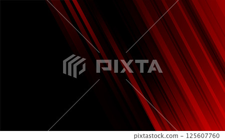Dark red geometric stripes and lines abstract minimal tech background 125607760
