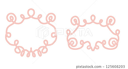 Set of calligraphic flourishes and ornamental frames in vintage style for decorating text borders invitations greeting cards and certificates Set of calligraphic flourishes and ornamental frames in vintage style for decorating text borders invitations greeting cards and certificates 125608203
