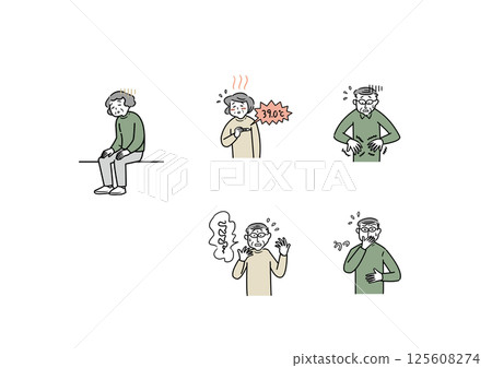 Seniors' physical condition Seniors' physical condition 125608274