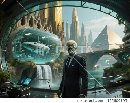 從爬行動物UFO、UFO展覽中心看到的景色 125609195