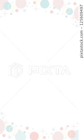 A cute spring-like vertical frame 125609497