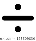 Division Symbol, Simple Math Operation Concept 125609830