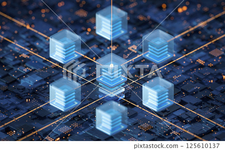 Circuit and materials, science and technology, 3d Circuit and materials, science and technology, 3d 125610137