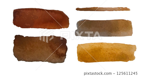 A diverse assortment of Earthy Watercolor Swatches to serve as Artistic Inspiration and creativity A diverse assortment of Earthy Watercolor Swatches to serve as Artistic Inspiration and creativity 125611245
