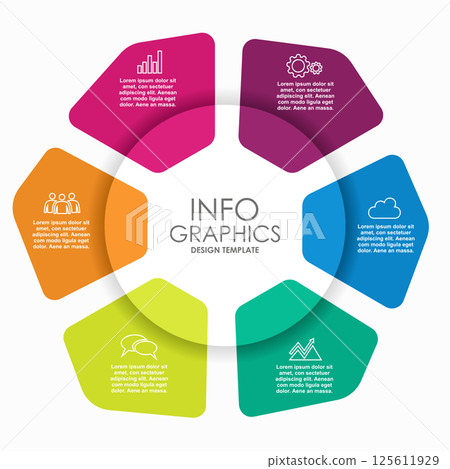 Infographic design template with place for your data. Vector illustration. 125611929