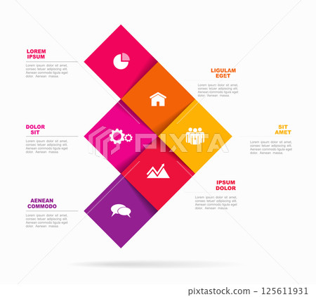 Infographic design template with place for your data. Vector illustration. 125611931