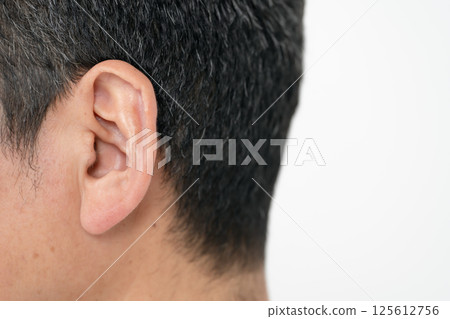 Male ear up Male ear up 125612756