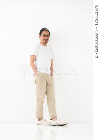 Men's Beauty Middle Age Full Body Men's Beauty Middle Age Full Body 125612970