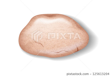 Realistic Illustration of Smooth Brown Stone 125613204