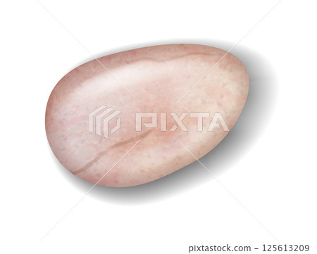Realistic Illustration of Rose Quartz Stone Realistic Illustration of Rose Quartz Stone 125613209
