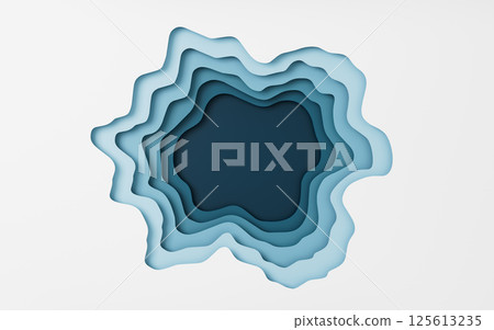 Paper cut and multilayer cure background, 3d 125613235