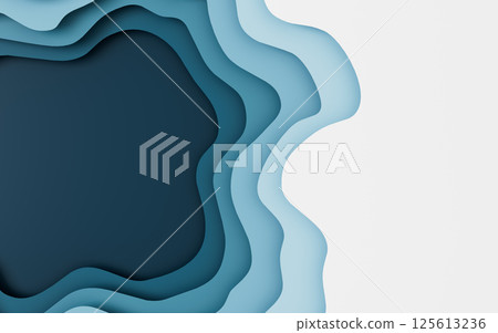 Paper cut and multilayer cure background, 3d Paper cut and multilayer cure background, 3d 125613236