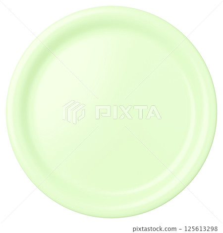 3D插圖_盤子_黃綠色 125613298