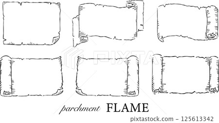 羊皮紙框架集幻想 125613342