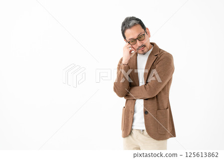 Casual business middle men worried Casual business middle men worried 125613862