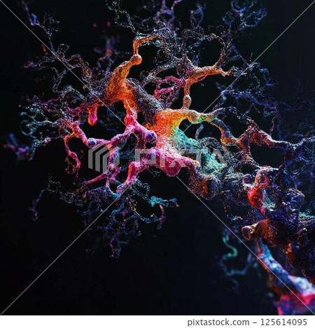 Communication network concept. Abstract background. 125614095