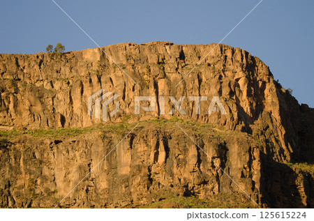 Cliff in the Arguineguin ravine. Cliff in the Arguineguin ravine. 125615224