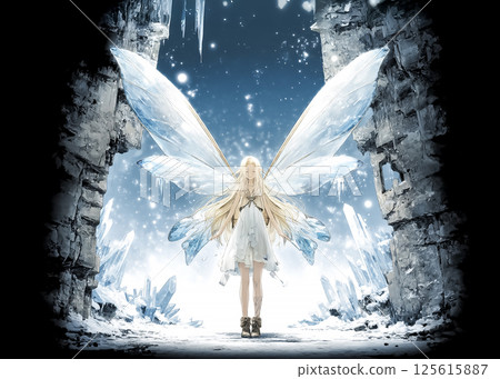 冰精靈插圖素材 125615887