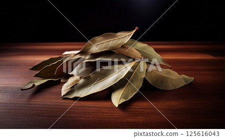 4 dried bay leaves 125616043