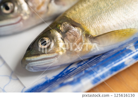 Image of sweetfish in a pack (stock photo) 125616130