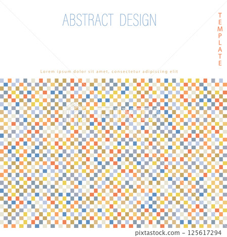 Color composition of geometric shapes. Template for creative ideas for the design of title pages, covers, books, brochures, leaflets, posters, booklets. Layout of the interior and decoration ideas Color composition of geometric shapes. Template for creative ideas for the design of title pages, covers, books, brochures, leaflets, posters, booklets. Layout of the interior and decoration ideas 125617294