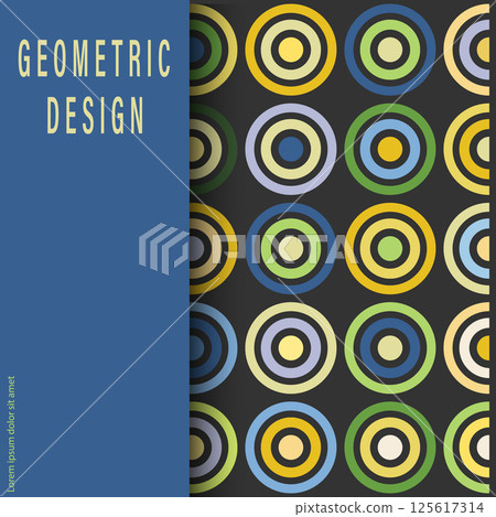 Multicolored circles. Layout for background, cover, screensaver, website and creative idea. The idea of interior design, corporate style and decorative creativity Multicolored circles. Layout for background, cover, screensaver, website and creative idea. The idea of interior design, corporate style and decorative creativity 125617314