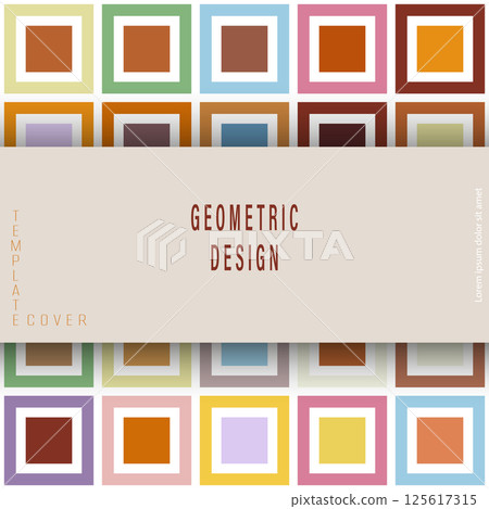 Multicolored squares. Layout for background, cover, screensaver, website and creative idea. The idea of interior design, corporate style and decorative creativity Multicolored squares. Layout for background, cover, screensaver, website and creative idea. The idea of interior design, corporate style and decorative creativity 125617315