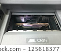 Withdrawing cash from the ATM Cashing out money from the bank. 125618377