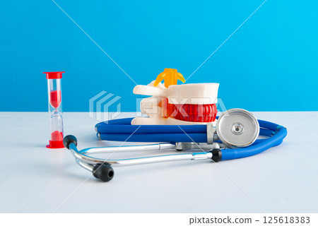 intervertebral discs hernia of displaced joints. Spine problem 125618383