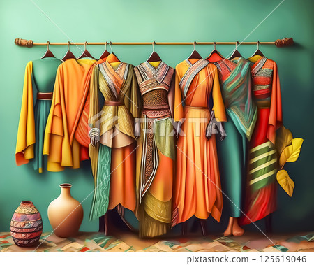 Ethical Fashion: Images of ethically produced clothing and styles 125619046