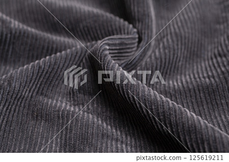 Black ribbed corduroy texture background Black ribbed corduroy texture background 125619211
