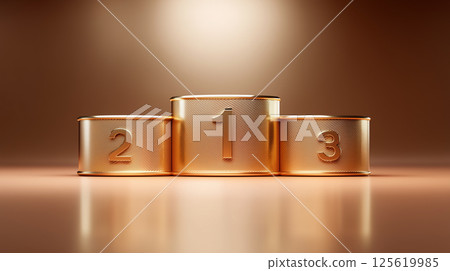 金色頒獎台上刻有第一名、第二名和第三名 |奢華質感 金色頒獎台上刻有第一名、第二名和第三名 |奢華質感 125619985