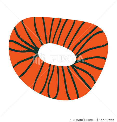 Abstract paper cutout shapes, organic geometric figures inspired, colorful summer texture, creative kid friendly design. Flat vector illustration isolated on white background. Abstract paper cutout shapes, organic geometric figures inspired, colorful summer texture, creative kid friendly design. Flat vector illustration isolated on white background. 125620666