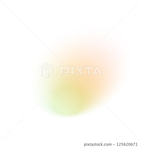 Abstract gradient background with soft blue and yellow color transition, blurred fluid shapes, grainy watercolor texture, neon light effect. Flat vector illustration isolated 125620671