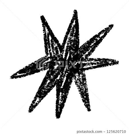 Hand-drawn star and heart icons with crayon, chalk, and scribble strokes. Playful doodle shapes for kids, music, and cartoon designs. Flat vector illustration isolated on white background. Hand-drawn star and heart icons with crayon, chalk, and scribble strokes. Playful doodle shapes for kids, music, and cartoon designs. Flat vector illustration isolated on white background. 125620710