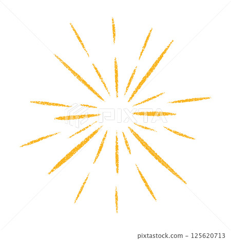 Radiating solar emblem with luminous flare patterns. Circular energy motif showcasing dynamic beams. Flat vector illustration isolated on white background. Radiating solar emblem with luminous flare patterns. Circular energy motif showcasing dynamic beams. Flat vector illustration isolated on white background. 125620713