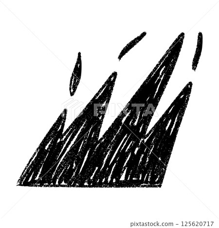 Sketchy flame set tribal. fire with dancing smoke. Tattoo icons collection. Flat vector illustration isolated on white background. Sketchy flame set tribal. fire with dancing smoke. Tattoo icons collection. Flat vector illustration isolated on white background. 125620717