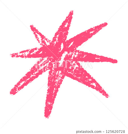 Pink abstract brush shapes with doodle stars, flowers, and geometric elements. Fun and modern hand-drawn collage in a colorful organic style. Flat vector illustration isolated on white background. Pink abstract brush shapes with doodle stars, flowers, and geometric elements. Fun and modern hand-drawn collage in a colorful organic style. Flat vector illustration isolated on white background. 125620728