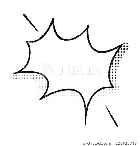 Pow! Comic speech bubble with explosive text effect. Cartoon pop art balloon and surprise frame shape. Flat vector illustration isolated on white background. 125620788
