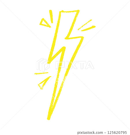 Bolt flash silhouette with thunderbolt power. Electric lightning arrow cartoon icon. Flat vector illustration isolated Bolt flash silhouette with thunderbolt power. Electric lightning arrow cartoon icon. Flat vector illustration isolated 125620795