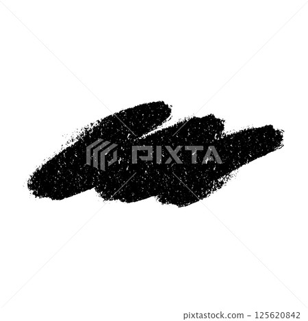 Hand-drawn brush strokes with playful squiggles. Ink underlines and marker swoosh effects. Flat vector illustration isolated on white background. 125620842