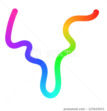 Abstract wavy gradient background with colorful squiggle lines, neon ribbon shapes, fluid swirl pattern, and curved 3D design elements. Flat vector illustration isolated on white background. Abstract wavy gradient background with colorful squiggle lines, neon ribbon shapes, fluid swirl pattern, and curved 3D design elements. Flat vector illustration isolated on white background. 125620931
